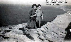Oran- SDV- 4959- GAMBETTA la falaise Renee PASCUAL et Paul PASCUAL 1954 (2)